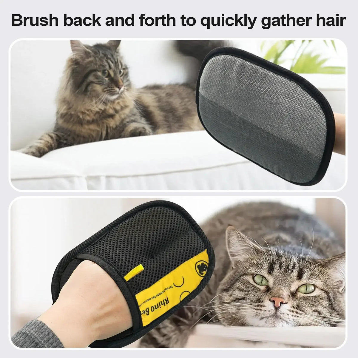 Effective Pet Hair Removal Gloves For Deshedding Cat And Dog