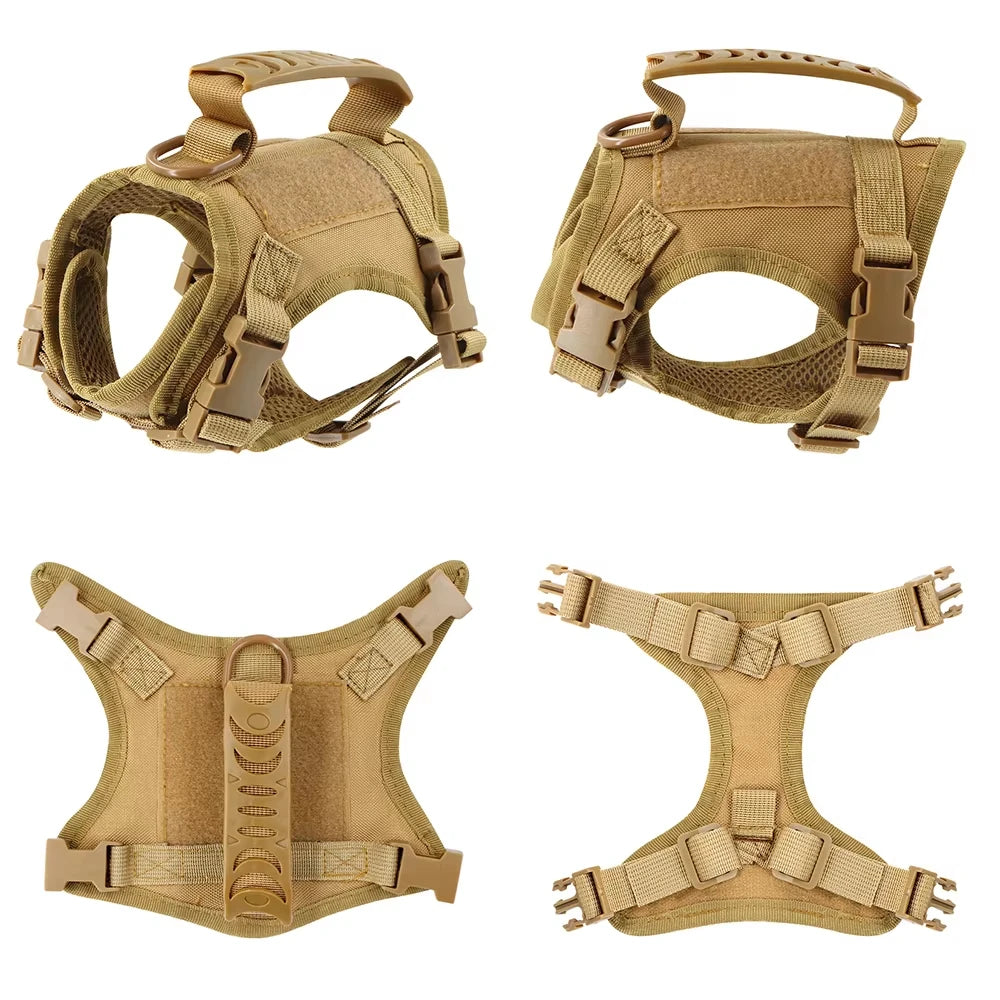 Petavel Tactical Pet Harness With Handle And Adjustable Leash