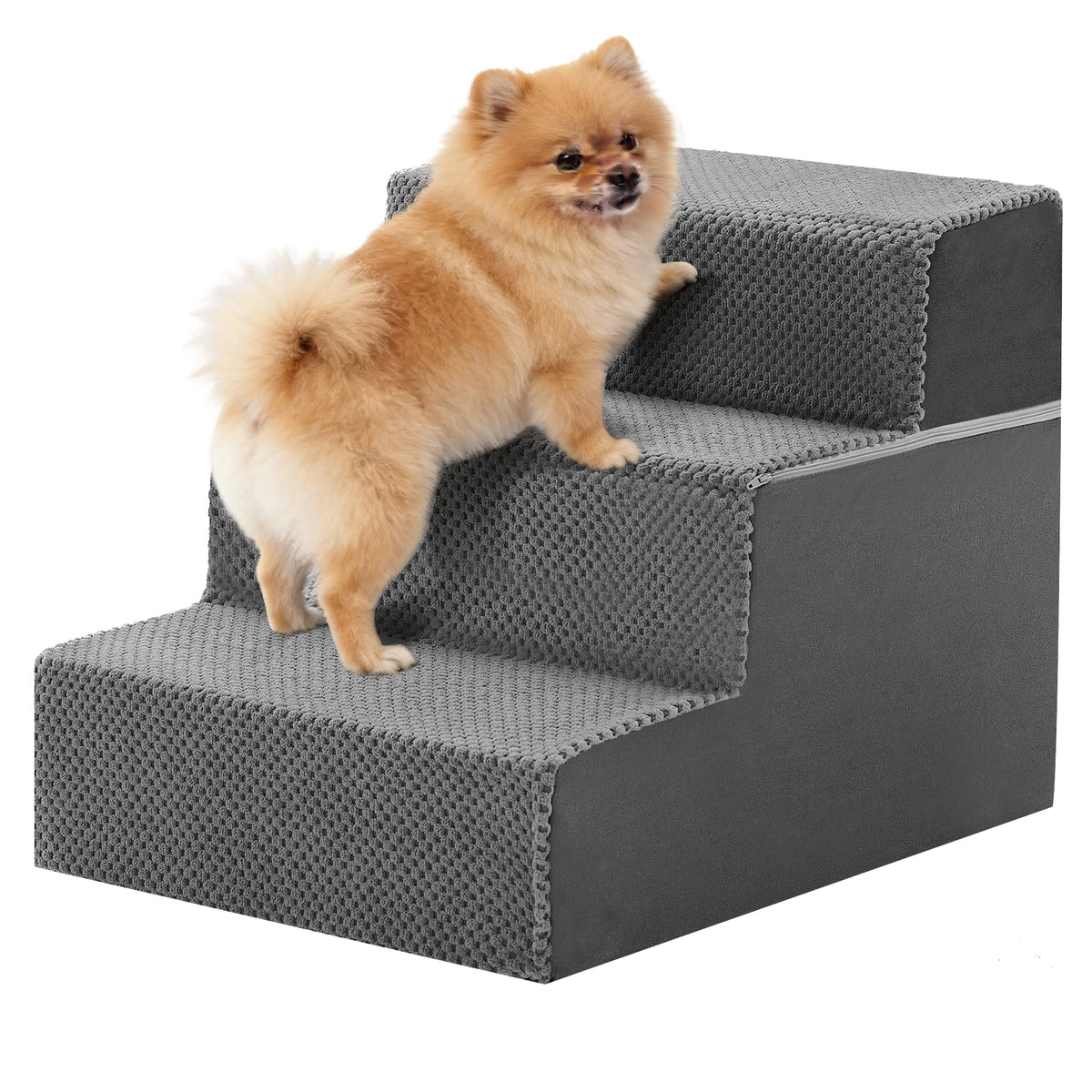 Indoor Foam Pet Stairs With Curved Step Design For Dogs