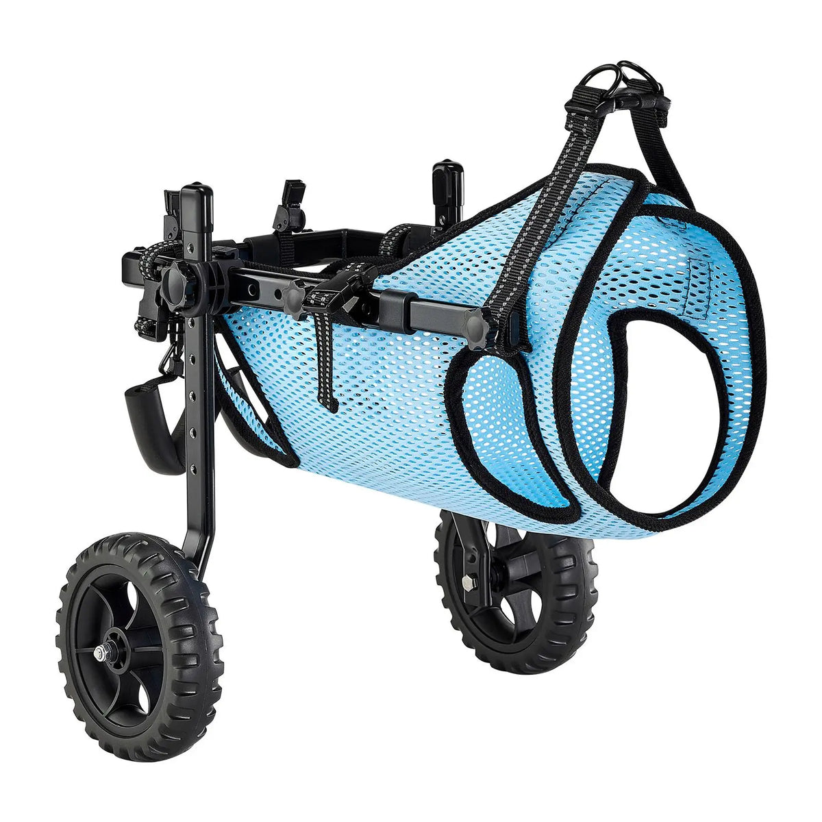 Adjustable Dog Wheelchair For Hind Legs With Shock Absorbing Wheels