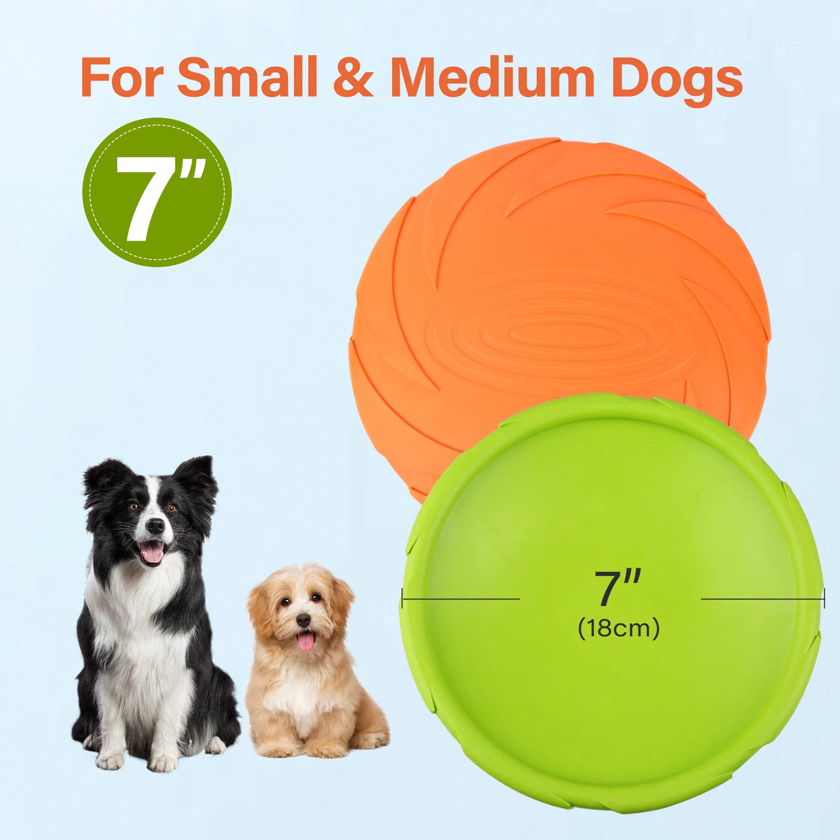 Durable Rubber Floating Flying Disc Dog Toy for Water Play