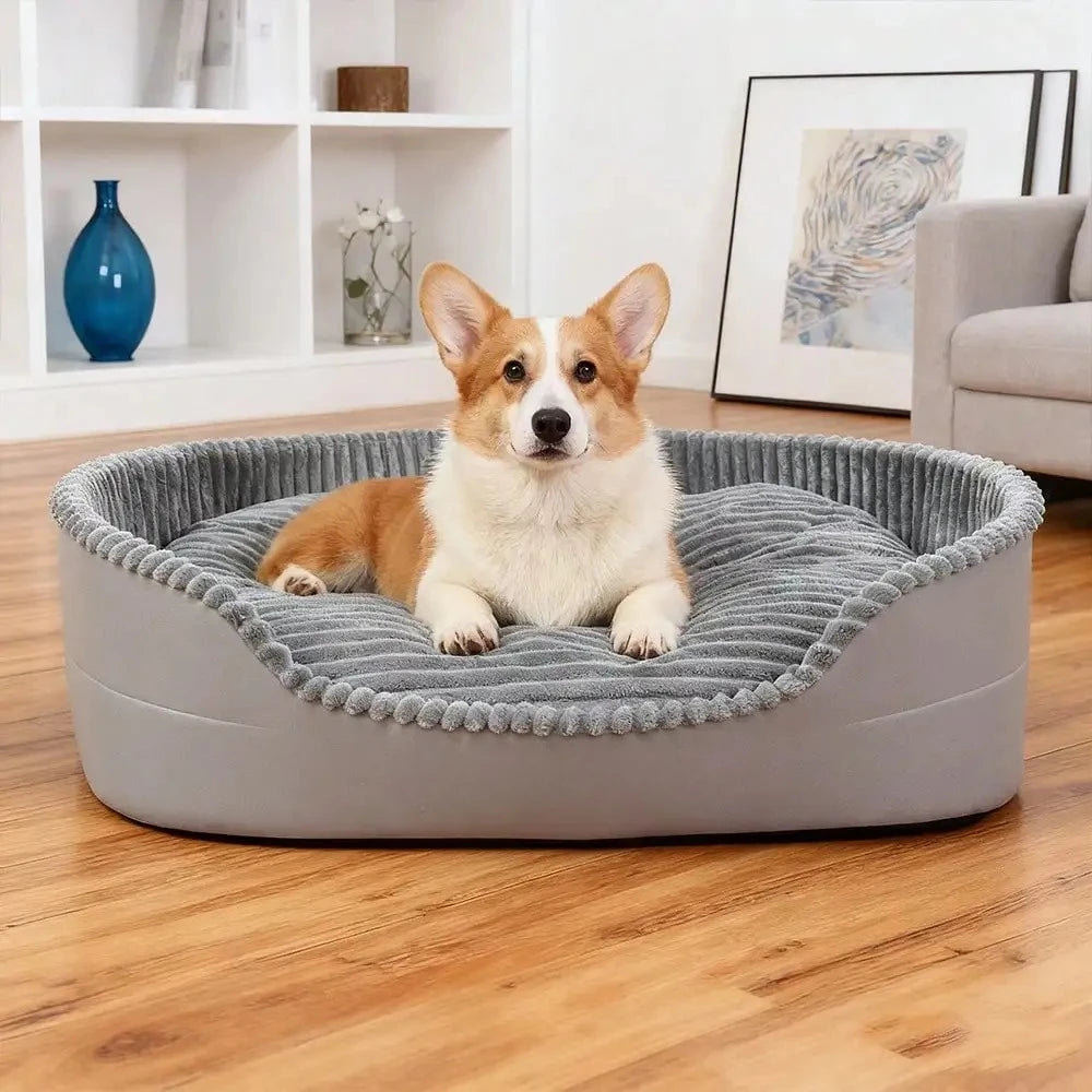Soft Comfortable Plush Cotton Pet Bed For Dogs And Cats