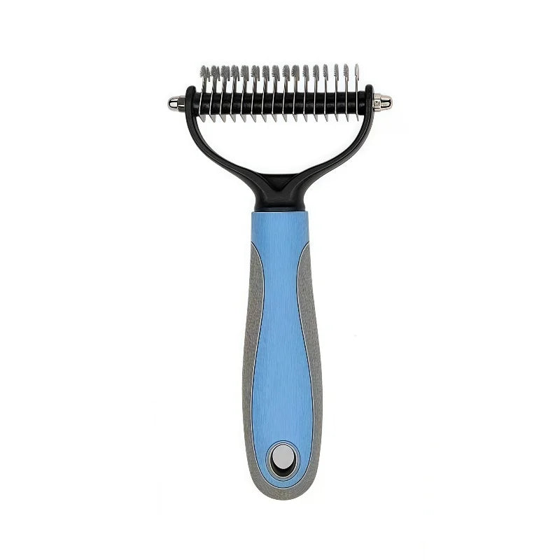 Double Sided Stainless Steel Pet Deshedding Grooming Comb