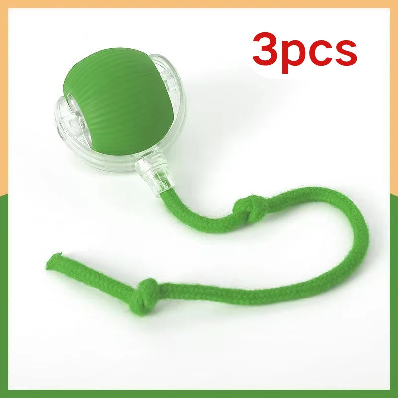 Interactive Self Moving Smart Cat Toy Ball With Rope Tail