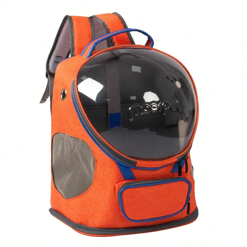 Foldable Breathable Cat And Dog Backpack Carrier For Travel