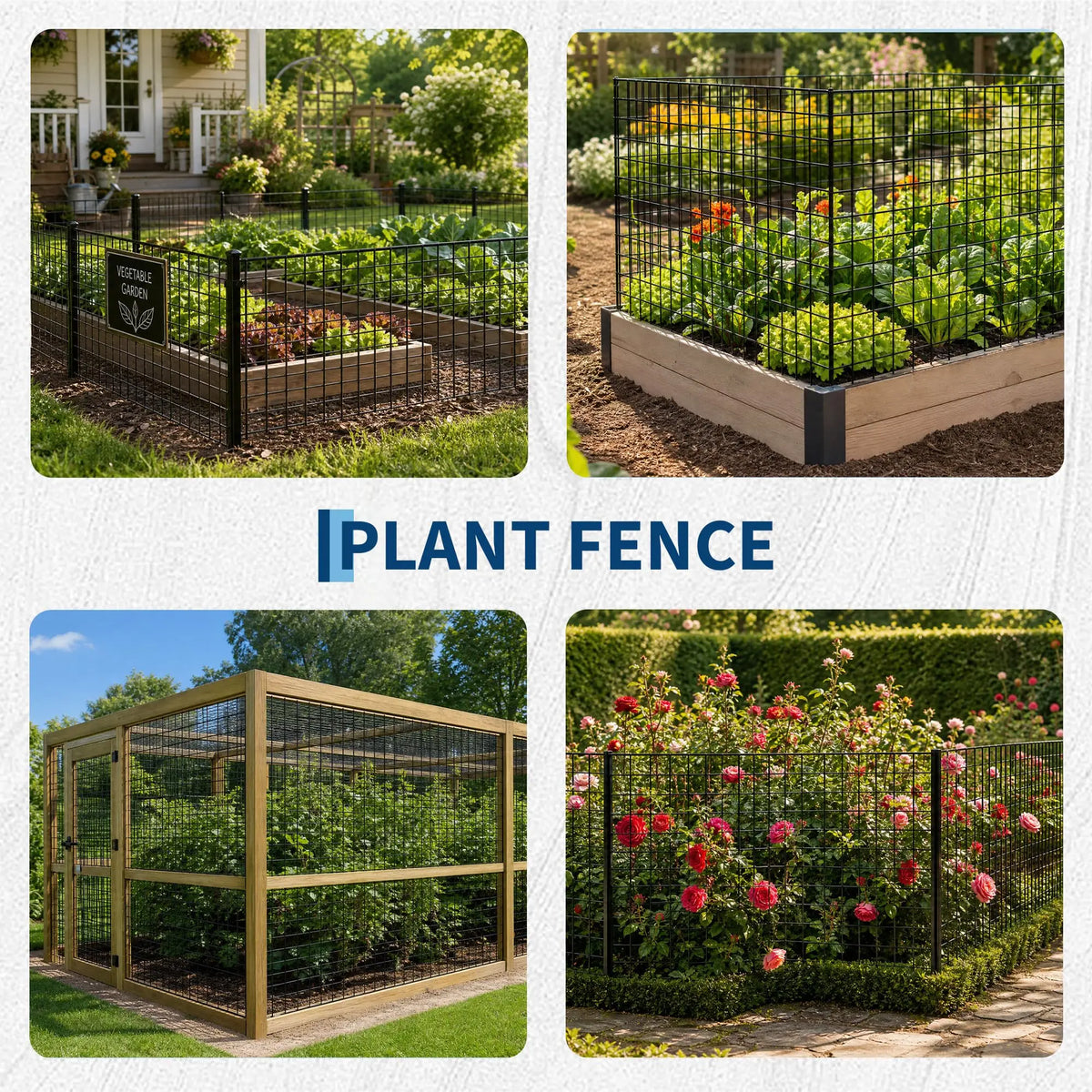 PVC Coated Welded Wire Fence For Garden And Poultry Protection