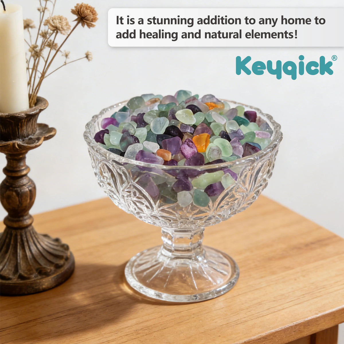 Natural Fluorite Fragments Decorative Crystal Mineral Pebbles For Plants