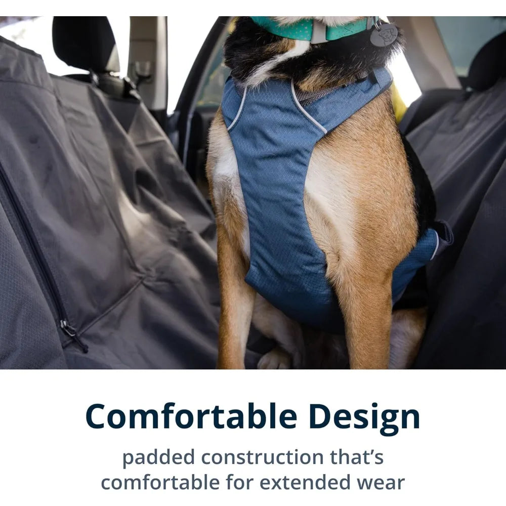 XMSJ Adjustable Padded Dog Car Harness With Seat Belt