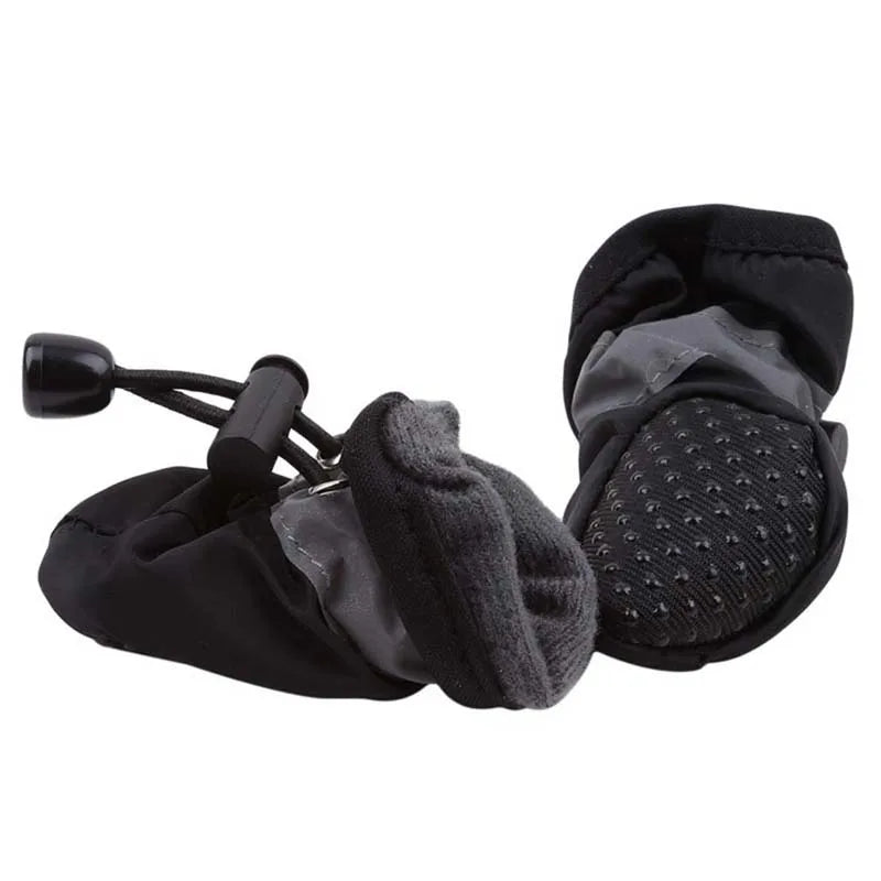 Waterproof Non Slip Dog Boots With Reflective Strips Soft Lining