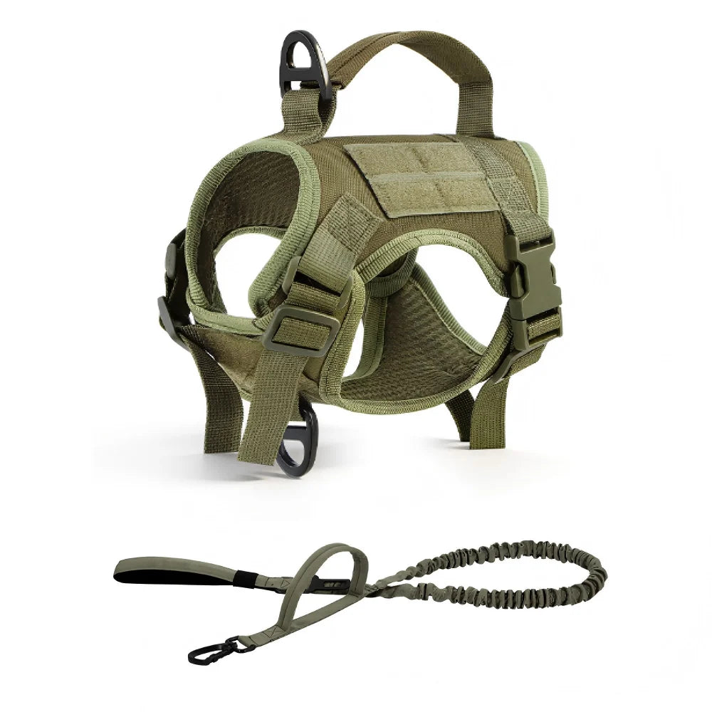 PETRAVEL Tactical Cat Harness Vest Leash Set for Outdoor Training