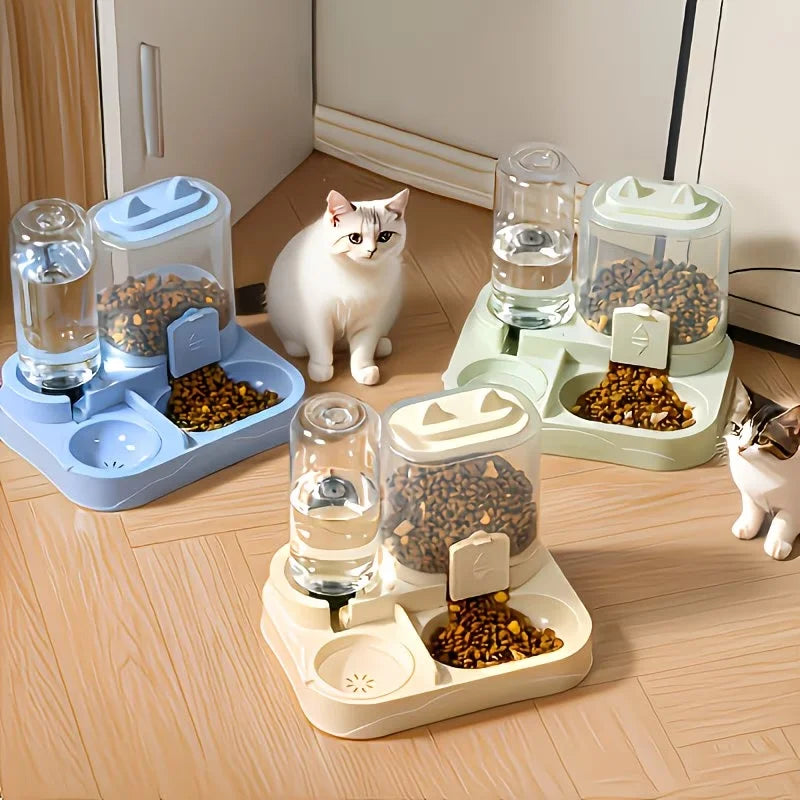 2In1 Pet Feeder Water Dispenser Dry Wet Separation For Pets
