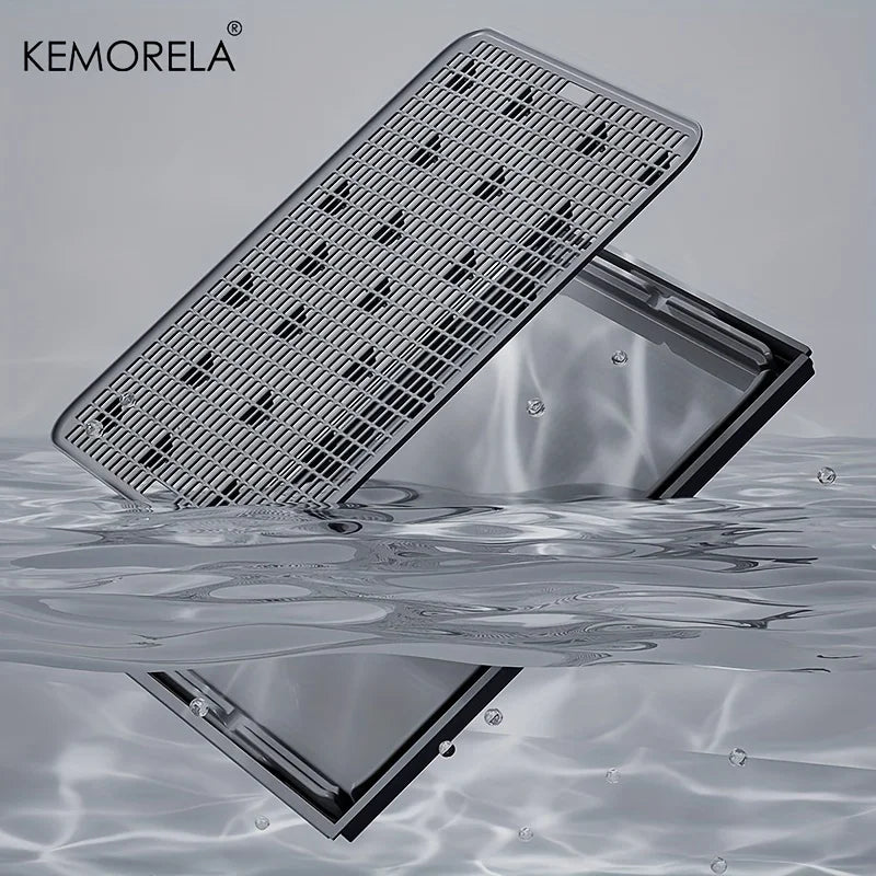 KEMORELA Stainless Steel Enclosed Cat Litter Box With Lid