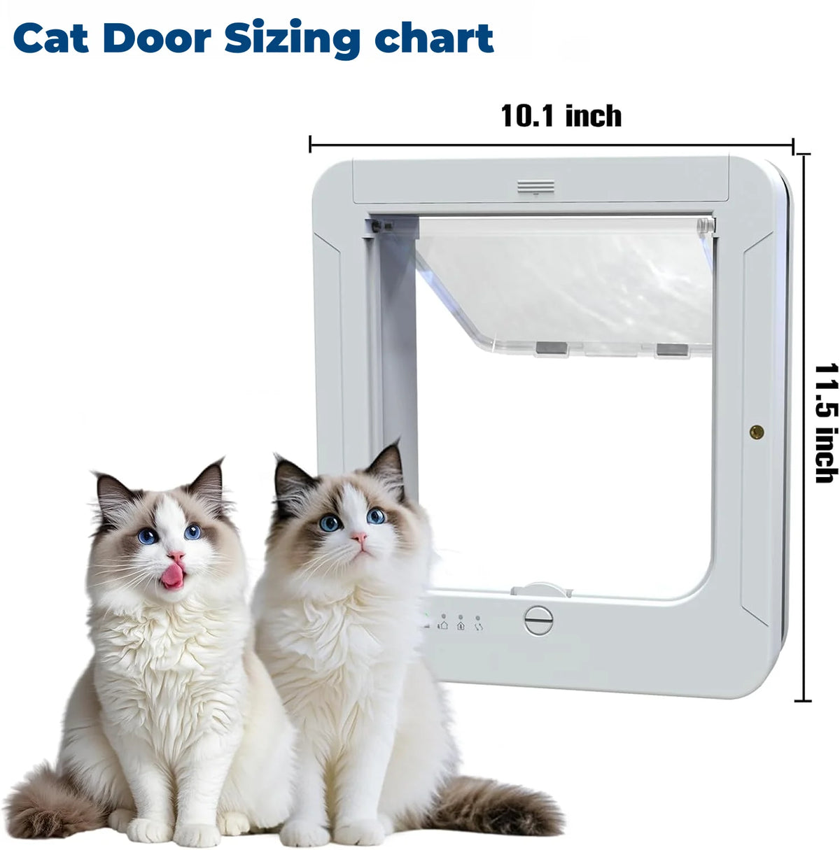 RFID Automatic Cat Door With Collar Recognition And Anti Pinch Safety