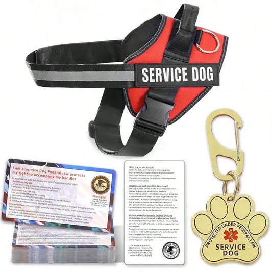Service Animal Identification Vest With Information Cards
