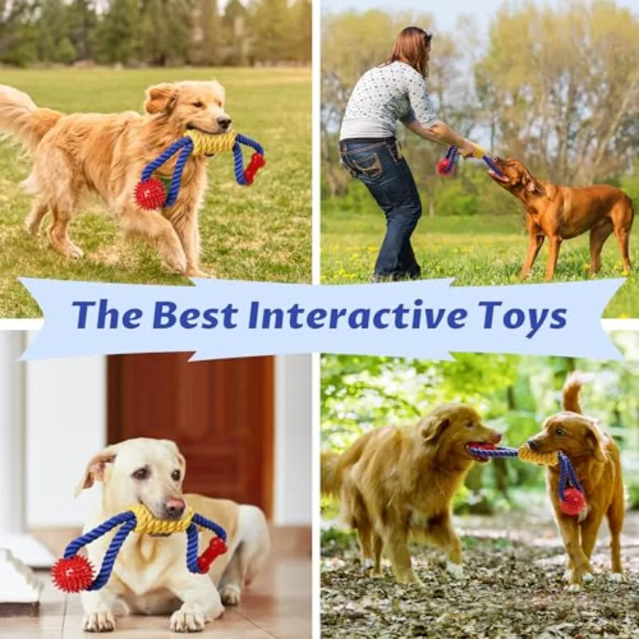 Premium Durable Nylon Sisal Dog Rope Toy For Active Dogs