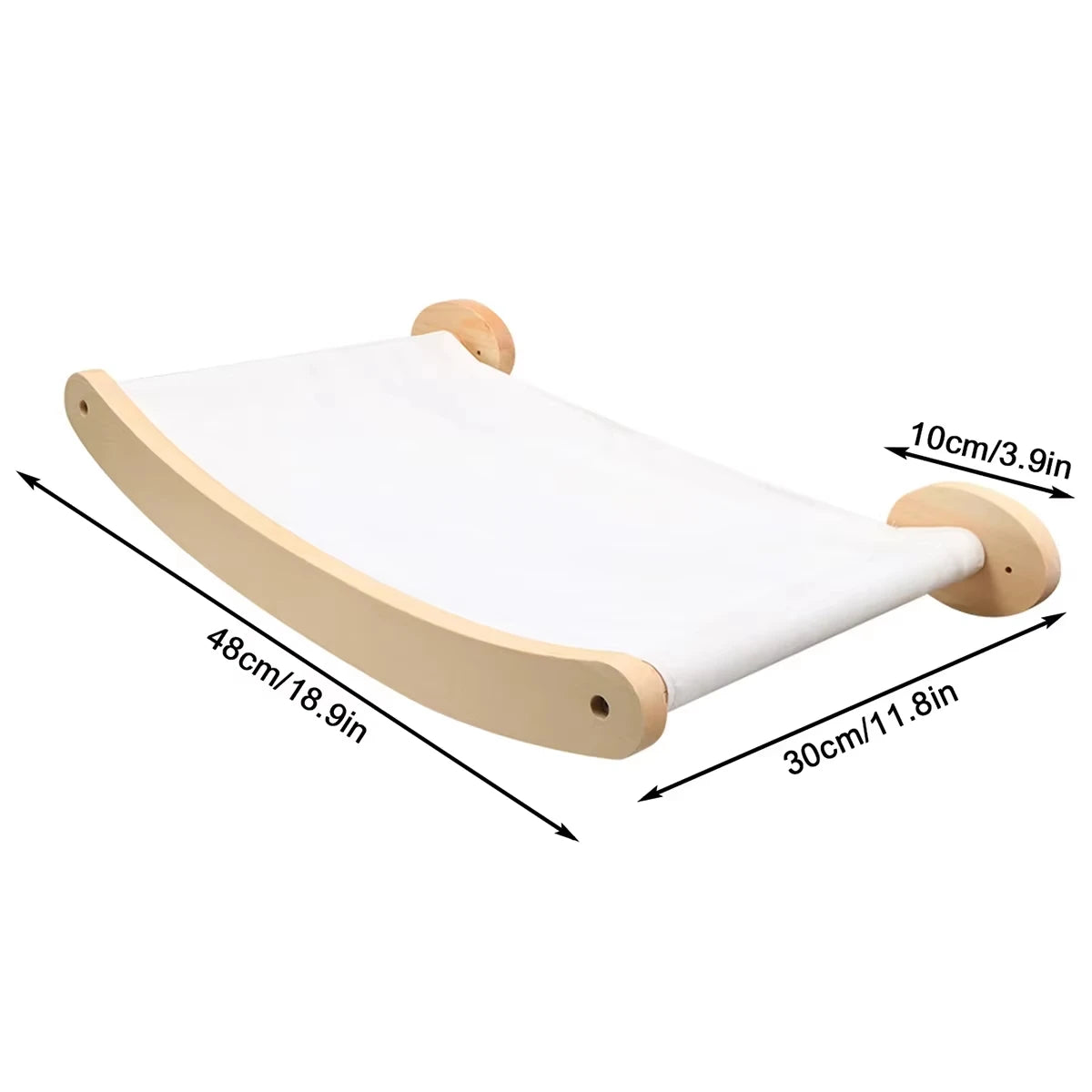 CWV Wall Mounted Cat Bridge With Sisal Climbing Steps