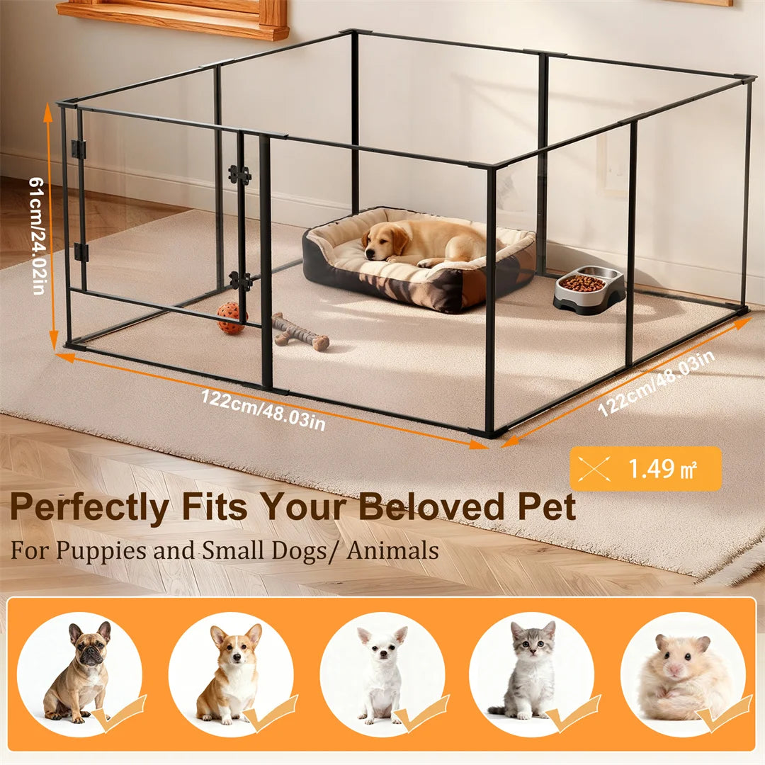 Bingopaw Dog Playpen Exercise Fence For Puppies Rabbits