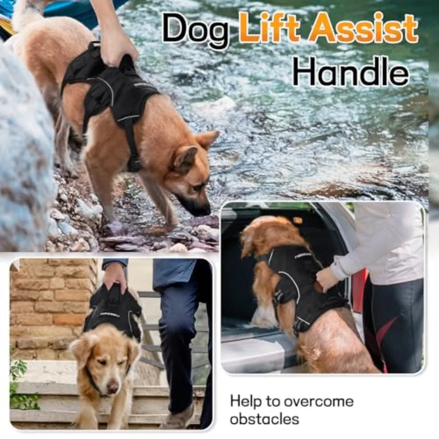 Escape Proof No Pull Dog Harness With Lift Handle Reflective