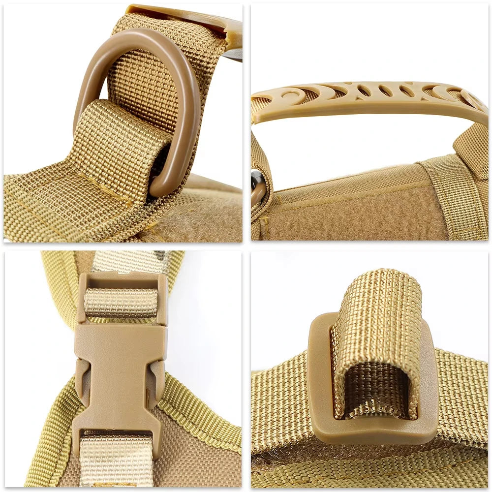 Petavel Tactical Pet Harness With Handle And Adjustable Leash