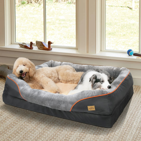 Bingopaw Large Dog Bed Removable Washable Fleece Cover