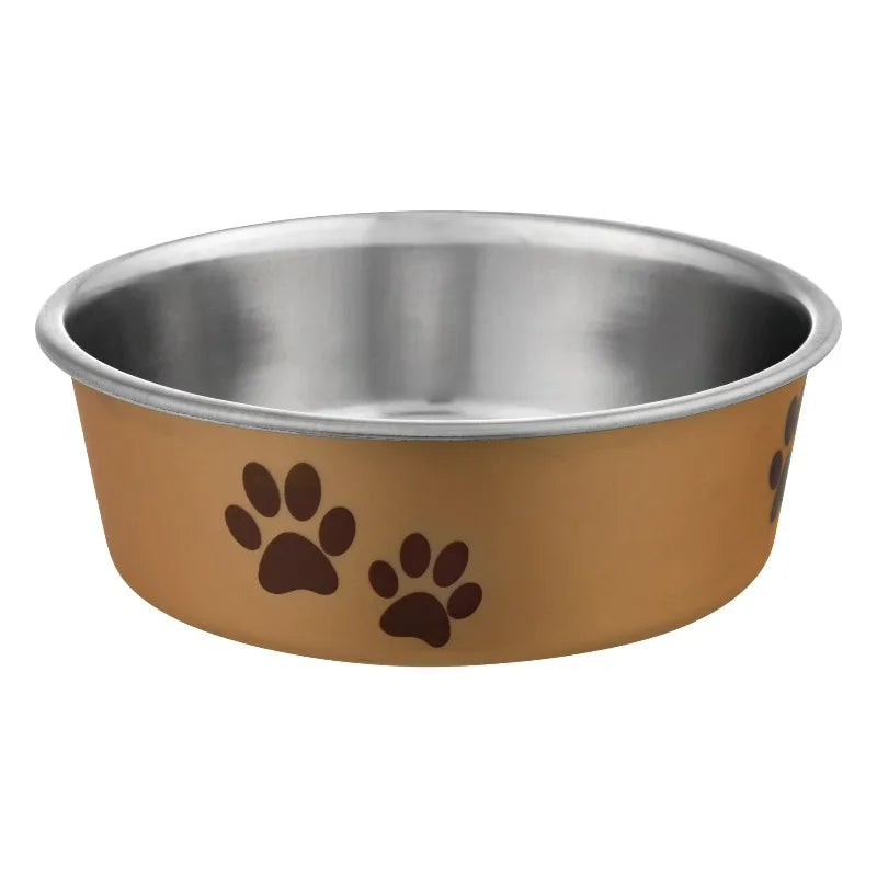 Stainless Steel Slow Feeder Dog Bowl Helps Reduce Gulping Bloat