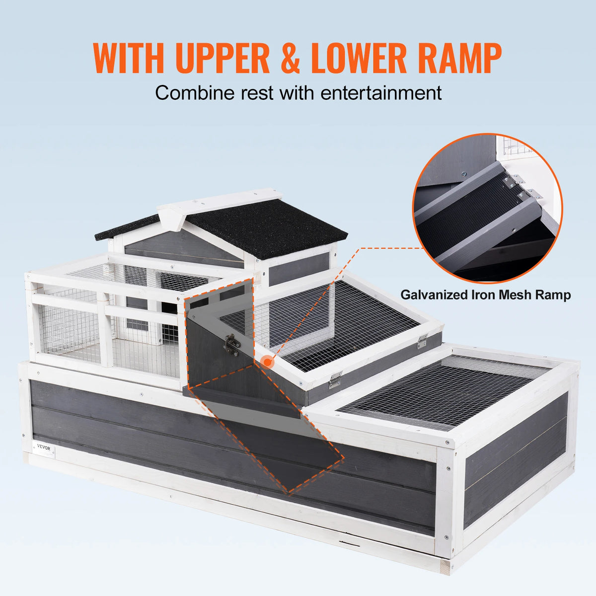 Large Wooden Tortoise House For Reptiles With Openable Roof