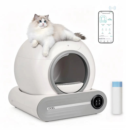 DOEL Automatic Self Cleaning Cat Litter Box With App