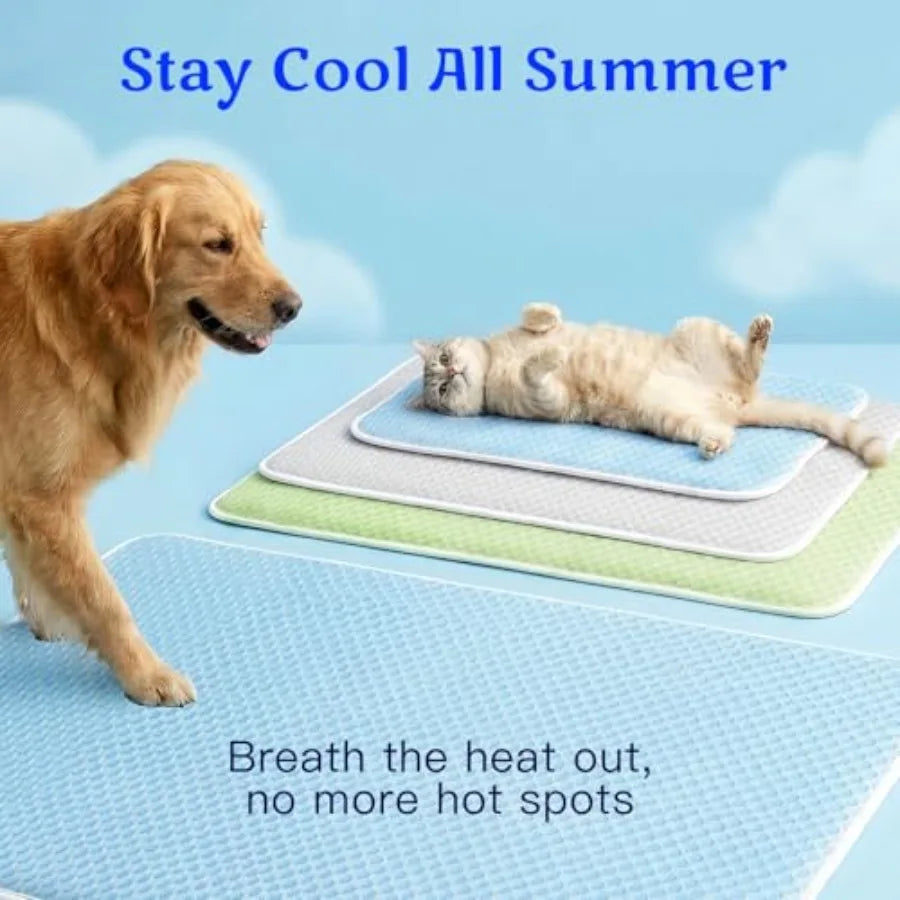 Self Cooling Pet Mat Breathable Washable Summer Cooling Pad