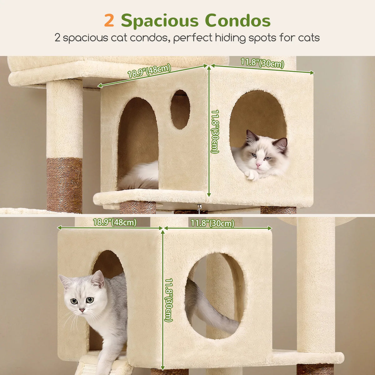Globlazer Multi Level Cat Tree With Condos And Scratching Posts