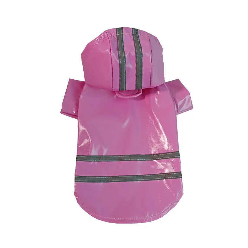 Reflective Waterproof PU Raincoat Jacket For Dogs And Cats