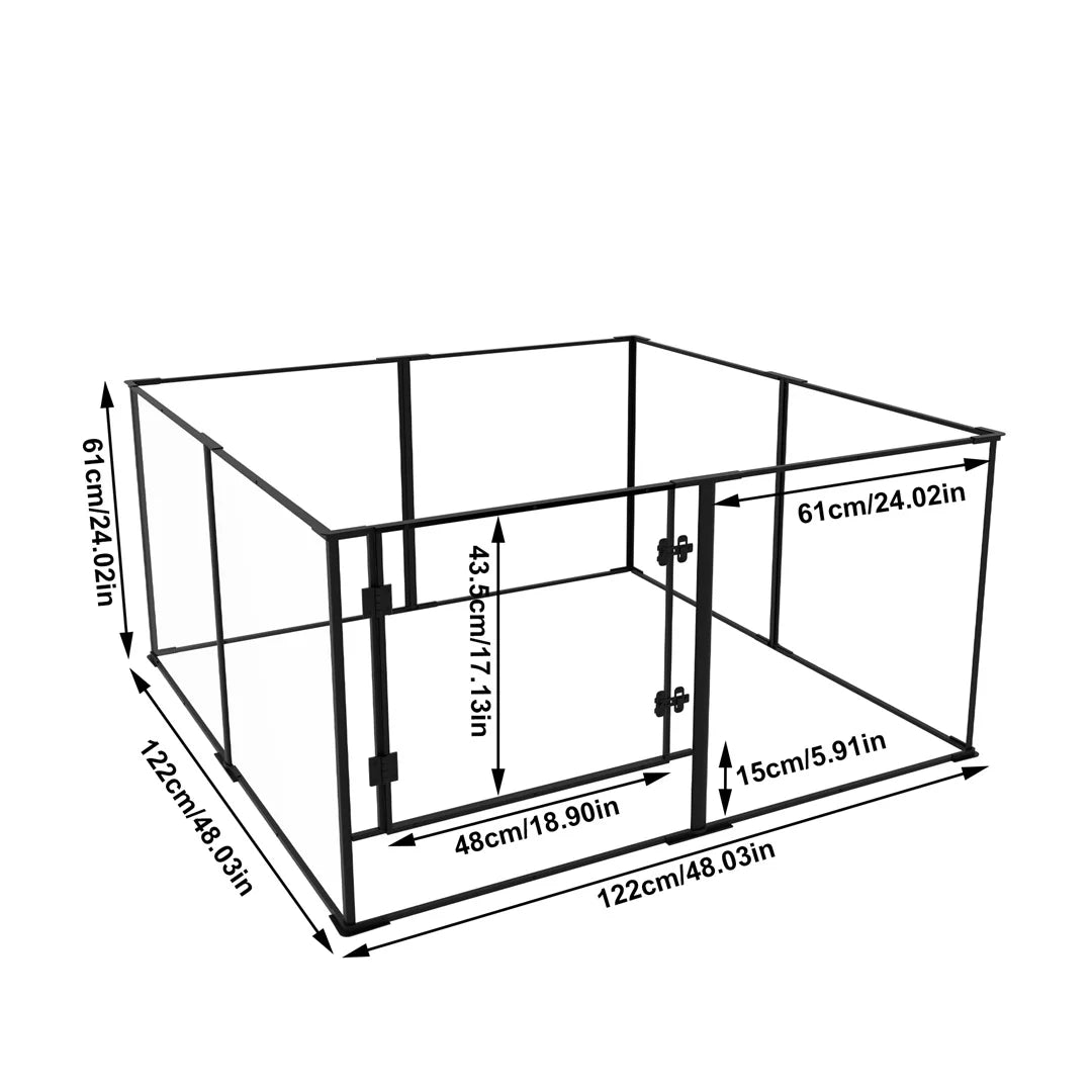Bingopaw Dog Playpen Exercise Fence For Puppies Rabbits