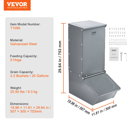 Heavy Duty Galvanized Steel Hog Feeder Trough For Outdoor Farms