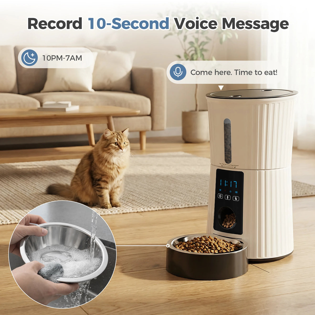 Jhk Automatic Smart Cat Feeder With App Control And Timer