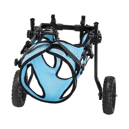Adjustable Dog Wheelchair For Hind Legs With Shock Absorbing Wheels