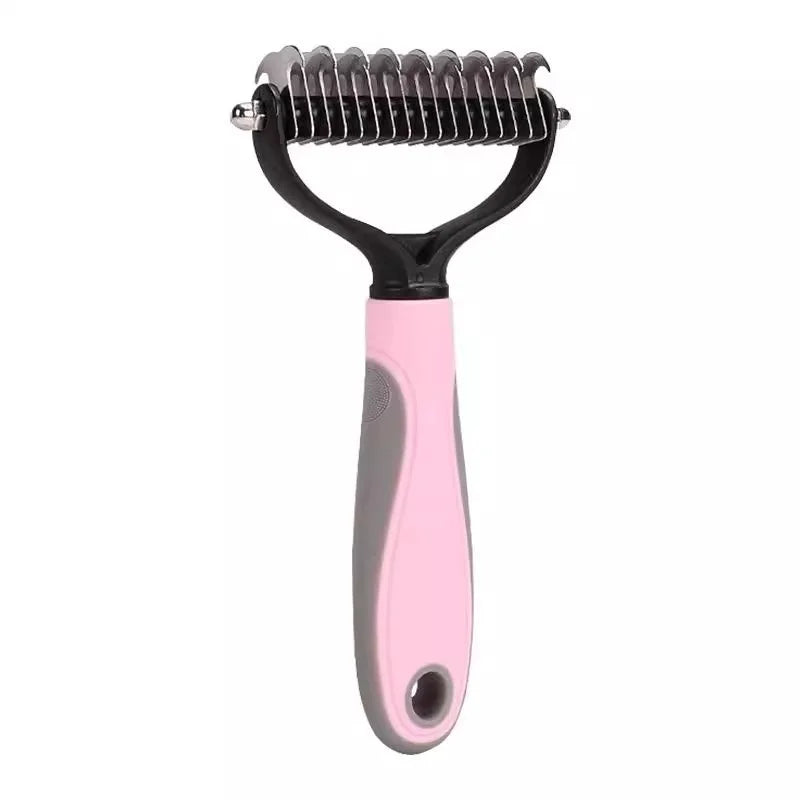 Double Sided Stainless Steel Pet Deshedding Grooming Comb