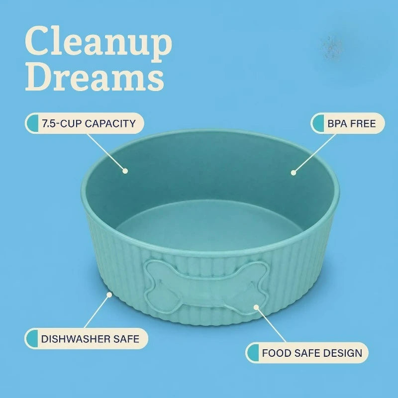Sturdy Round Plastic Pet Bowl Perfect For Daily Use
