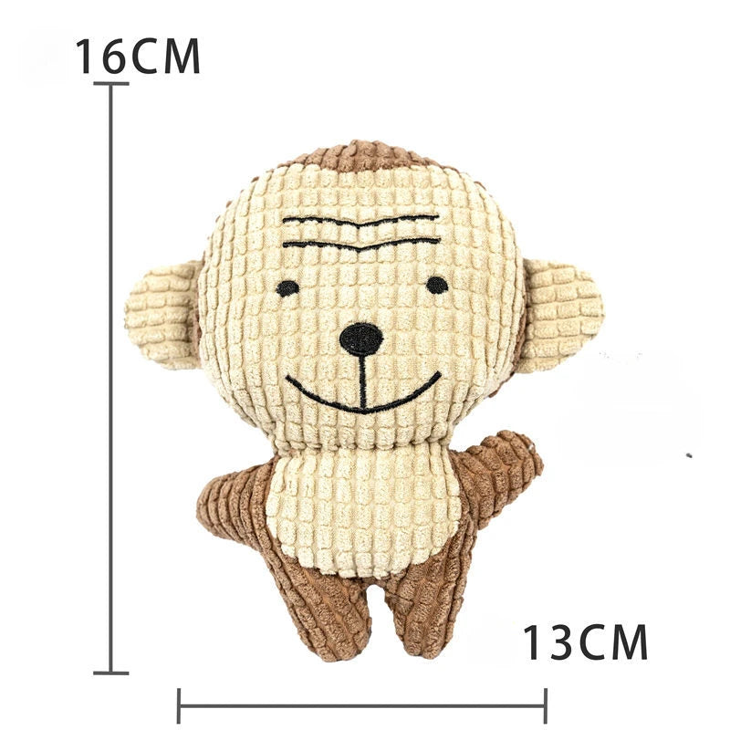 Plush Fleece Chew Toy Bite Resistant Teeth Grinding Duck Dog Toy