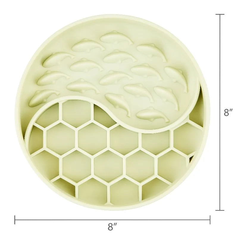 Silicone Slow Feeder Bowl for Pets Encourages Healthy Eating Habits