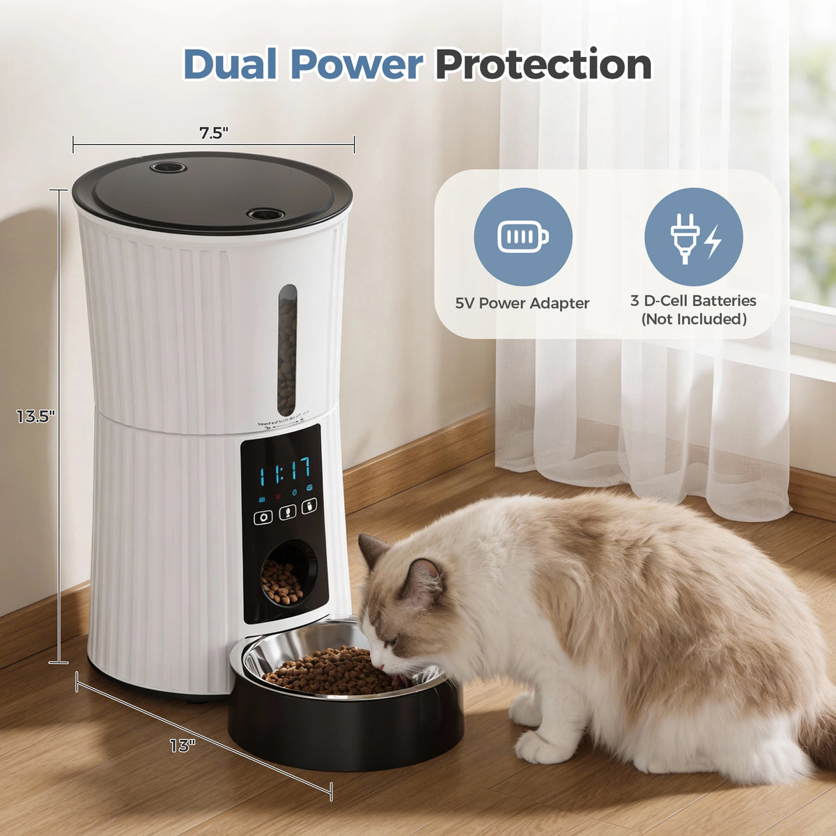 Jhk Automatic Smart Cat Feeder With App Control And Timer