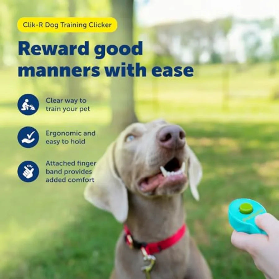 Clik-R Ergonomic Dog Training Clicker With Comfort Finger Band