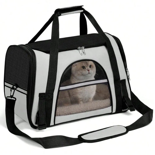 Secure Ventilated Pet Carrier Backpack For Airline Travel