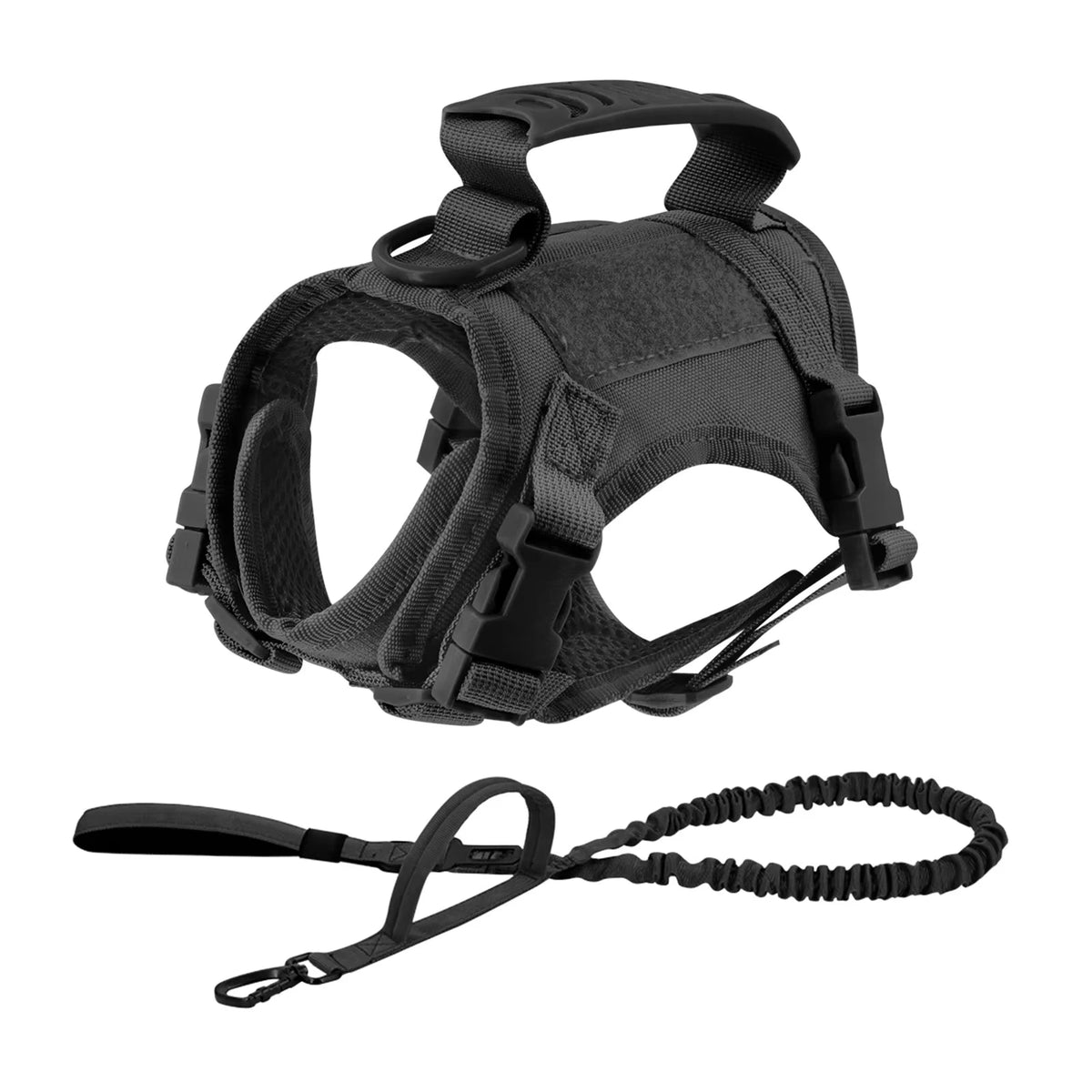 Petravel Tactical Dog Harness And Leash Set For Puppies