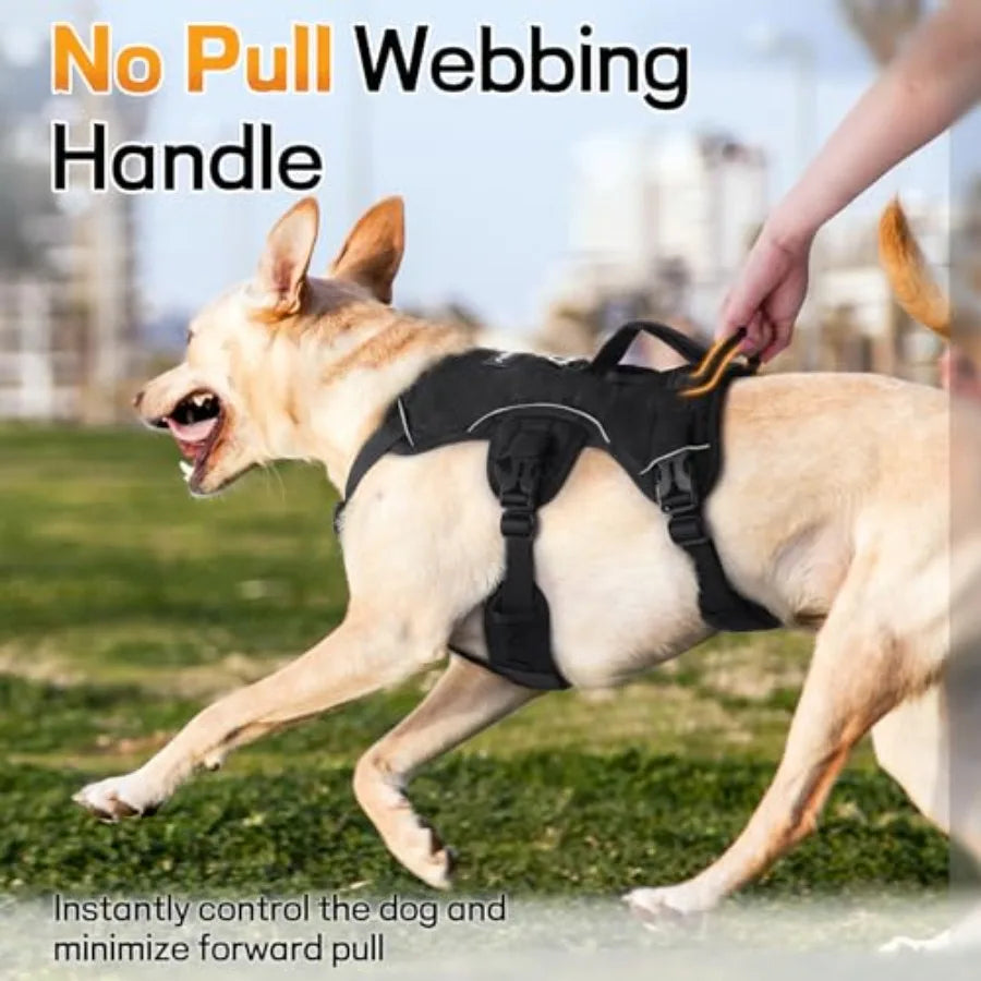 Escape Proof No Pull Dog Harness With Lift Handle Reflective