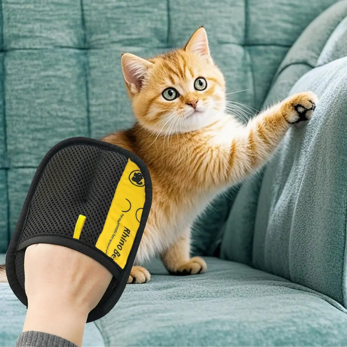 Effective Pet Hair Removal Gloves For Deshedding Cat And Dog