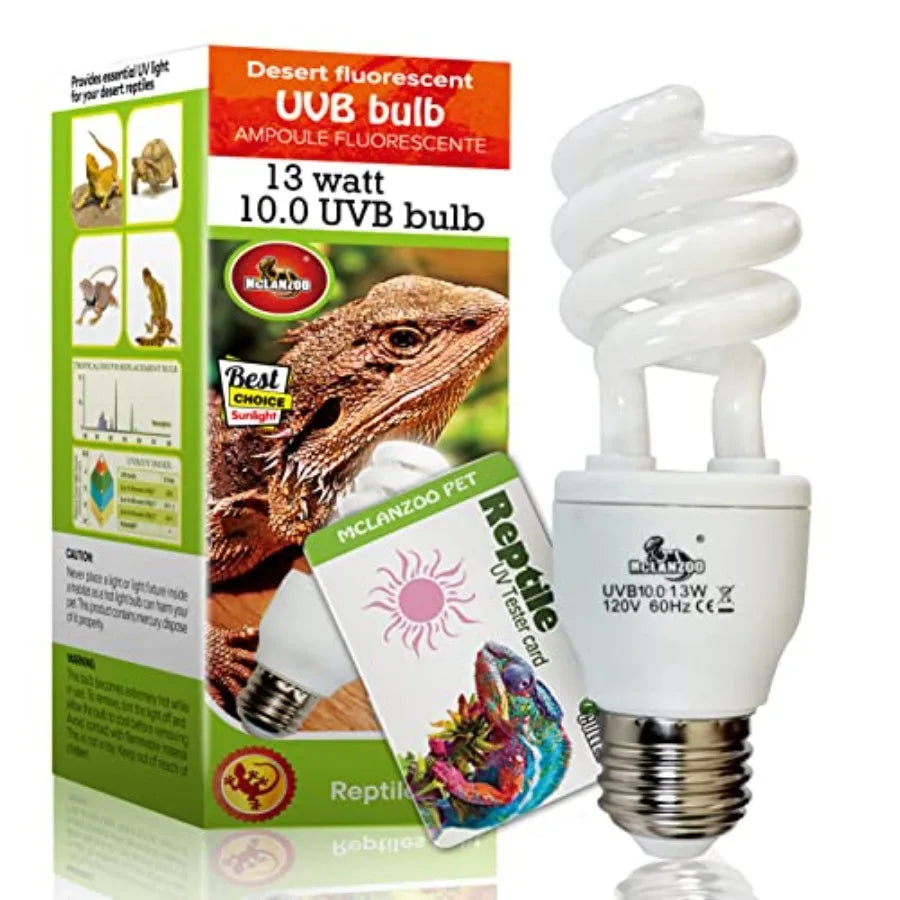 Compact Fluorescent Reptile Bulb UVA UVB For Bearded Dragon