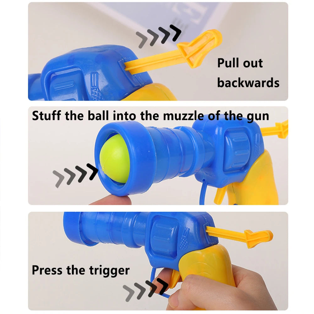 Cat Plush Ball Launcher Toy for Interactive Play and Training