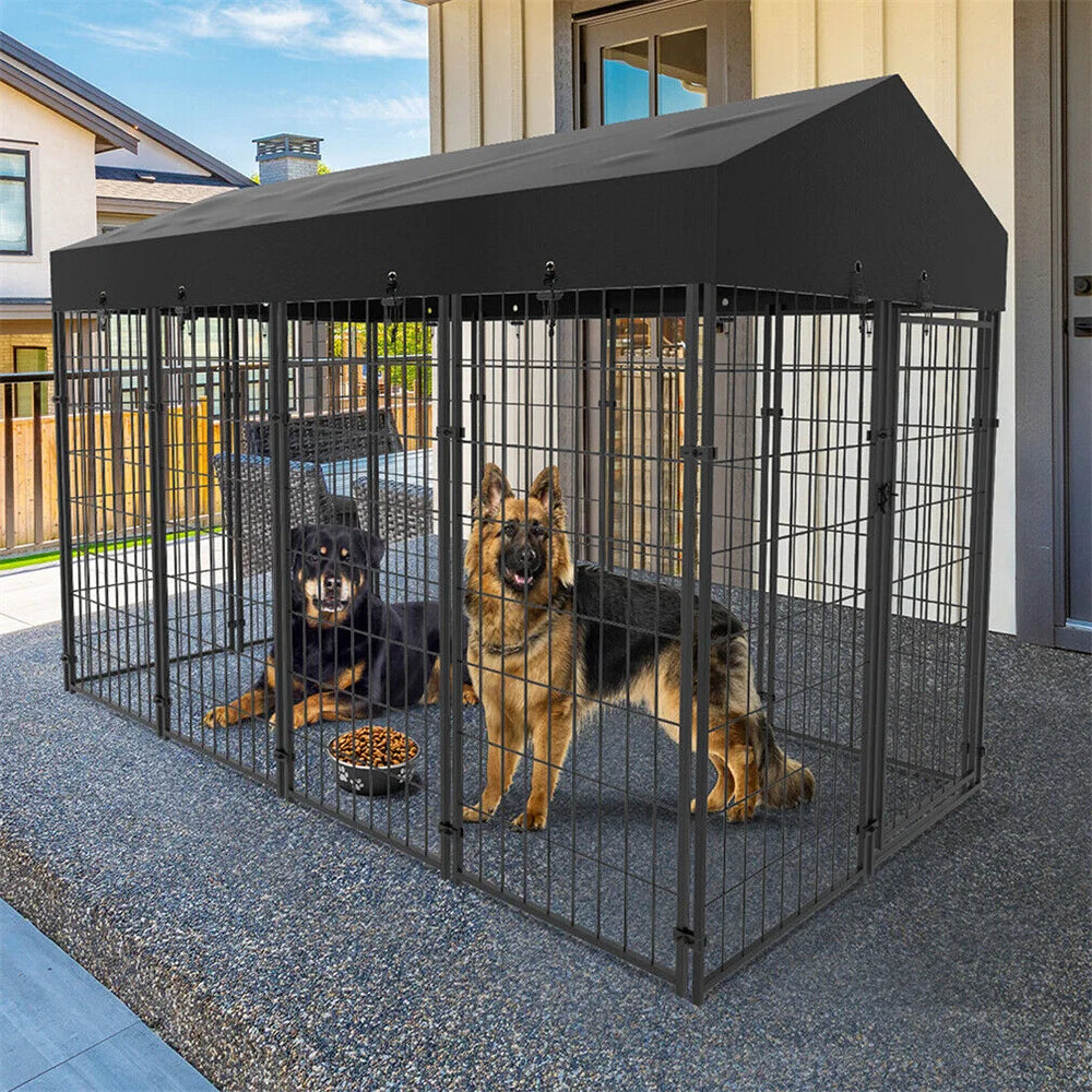 Borwart Heavy Duty Welded Metal Dog Kennel Playpen Roof Cover