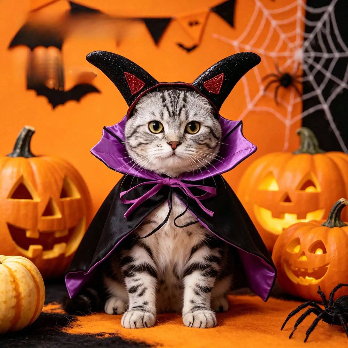 Halloween Bat Cape Pet Costume for Dogs and Cats Outfit