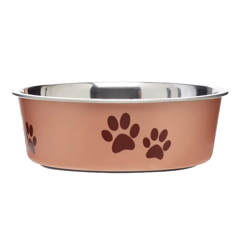 Stainless Steel Slow Feeder Dog Bowl Helps Reduce Gulping Bloat