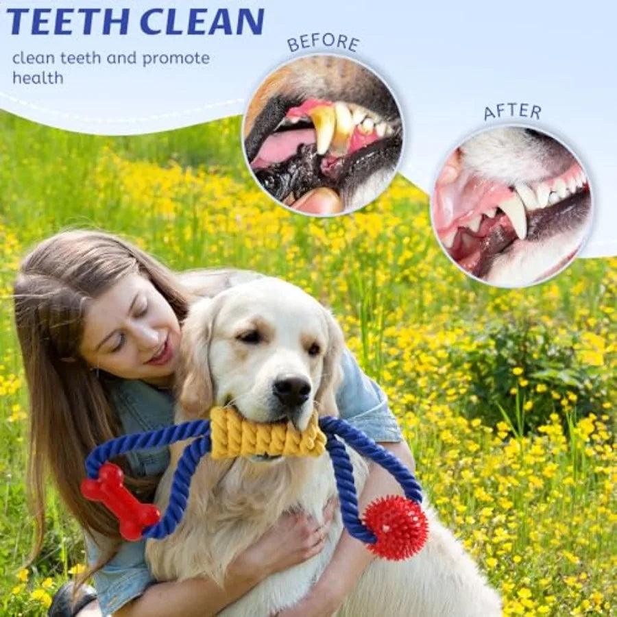 Premium Durable Nylon Sisal Dog Rope Toy For Active Dogs